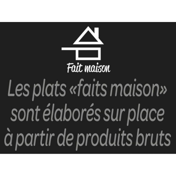 Pancarte "fait maison" 20 x 15 cm - à l'unité