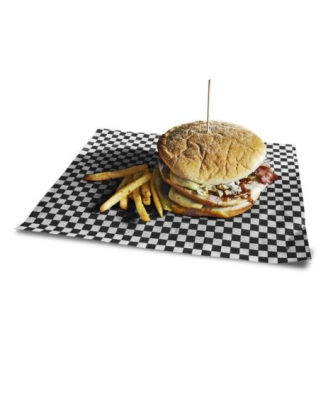 Papier ingraissable damier noir 32 g/m² format 31 x 38 cm - par 1000