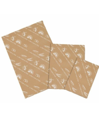 Papier mousseline 41 g/m² "Le bon goût du pain" 20 x 30 cm - par 10 kg