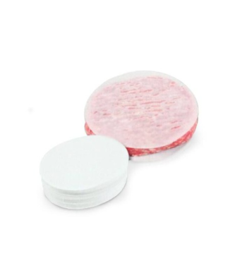 Papier paraffiné ovale pour steaks hachés 8 x 11 cm - par 2000