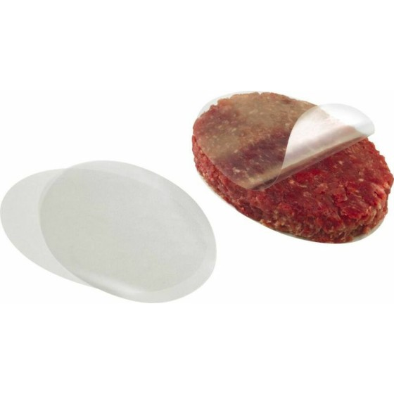 Papier steak haché ovale cellophane 8 x 11 cm - par 1000