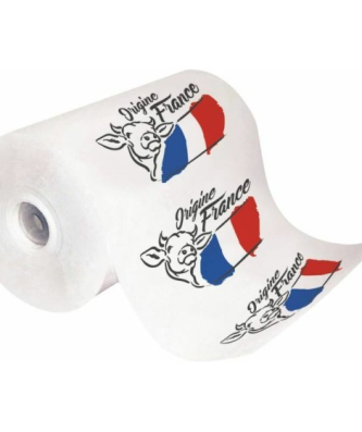 Papier thermoscellable "Origine France" 60 g/m² en bobine de 50 cm - par 10 kg