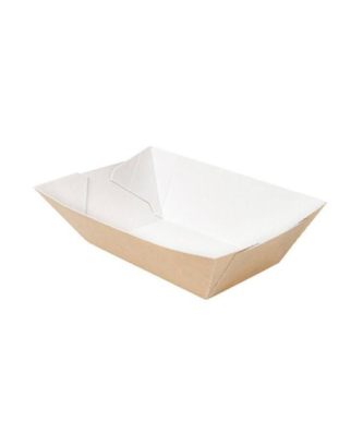 Petite barquette kraft brun sans couvercle 240 ml - par 200