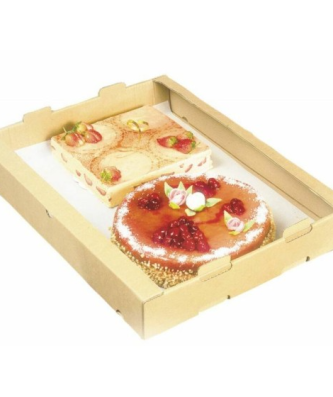 Plateau de transport carton 64 x 42 x 9 cm - par 50