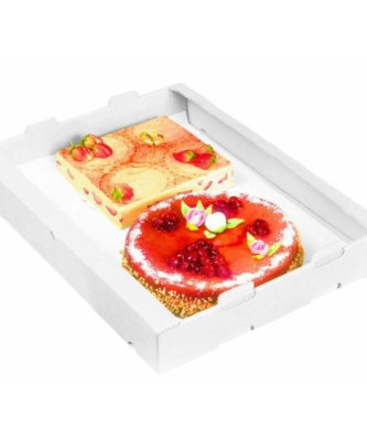 Plateau de transport carton blanc 62 x 43,5 x 9,5 cm - par 50