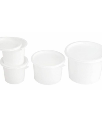 Pot à crème plastique blanc 1000 ml - par 100
