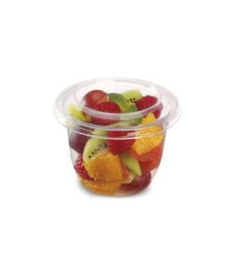 Pot à dessert plastique transparent avec couvercle Servipack 270 ml - par 800