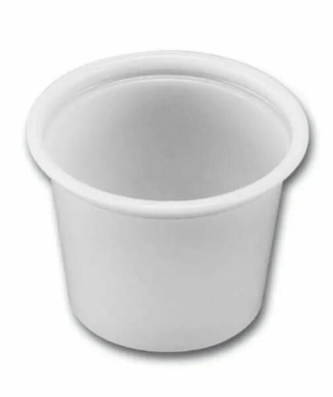 Pot à sauce plastique blanc 30 ml - par 250