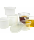 Pot à sauce plastique blanc Plastipot 100 ml - par 100