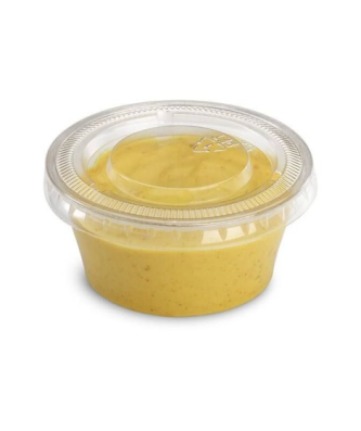 Pot à sauce plastique transparent Delipack 60 ml - par 100