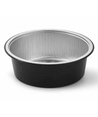 Ramequin aluminium rond noir 440 ml - par 110