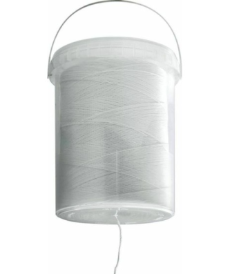 Recharge ficelle alimentaire plastique blanche calibre 2,5/1 2500 m avec dévidage central - à l'unité