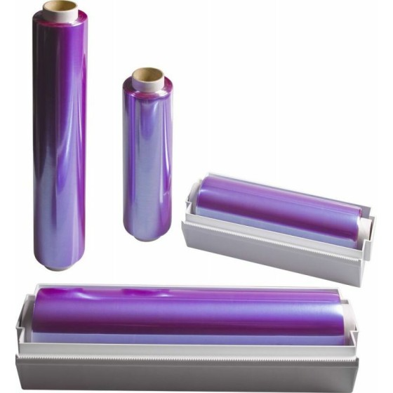 Rouleau film étirable avec un dévidoir plastique 30 cm x 500 m - par 2