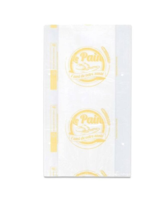 Sac à pain tranché 50 microns beige 23 + 4 + 4 x 40 cm - par 200