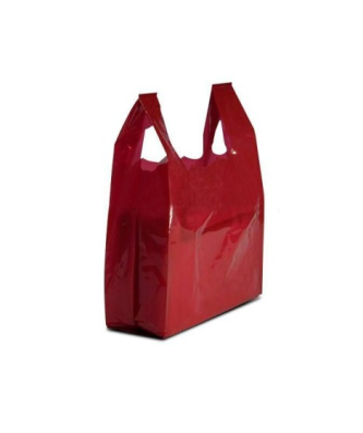 Sac bretelles BD 50 microns bordeaux 26 x 6 x 45 cm - par 500