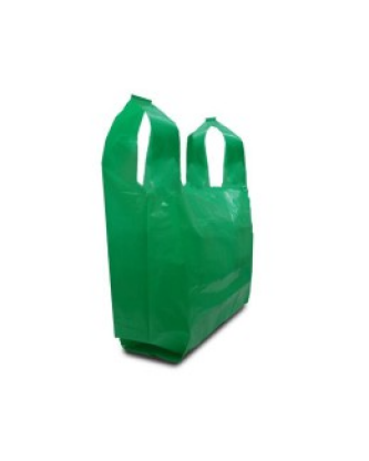 Sac bretelles BD 50 microns vert 26 x 6 x 45 cm - par 500