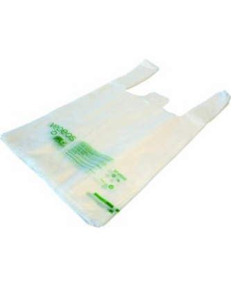 Sac bretelles biosourcé transparent 24 x 7 + 7 x 45 cm - par 400