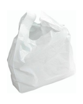 Sac bretelles plastique BD 50 microns blanc 30 x 9 + 9 x 60 cm - par 500