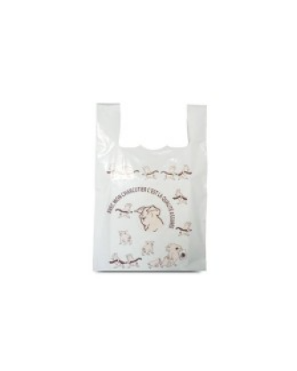 Sac bretelles plastique BD 50 microns "Cochon humoristique" 30 x 7 + 7 x 50 cm - par 500