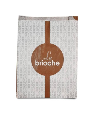 Sac brioche marron série AURIOS 26 x 8 x 35 cm - par 1000