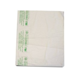 Sac plastique biosourcé transparent en liasse Les sacs liassés biosourcés transparent se détachent très facilement et sont extrêmement résistants. Ces sachets biosourcés détachables sont utilisés pour emballer et conditionner de nombreux produits alimentaires. Le sac plastique biosourcé alimentaire permet de transporter des produits très variés comme des fruits et légumes, des fournitures, des chevilles ou des biscuits. Les sacs liassés protègent vos produits. Ils sont très résistants aux chocs et aux déchirures. Pratique:par un conditionnement en liasse pour une utilisation rapide Attachable avec ces 2 encoches situées sur le haut de la liasse Respectueux de l'environnement Sac plastique biosourcé format 30 x 35 cm Ce sac alimentaire biosourcé est composé à 40% de matière biosourcé de terre et à 60% plastique Ces sacs en liasse sont donc en accord avec la nouvelle législation du 1er janvier 2017. Ces sacs biosourcés sont adaptées à tous les corps de métiers, permettant le transport de manière simple de vos produits légers. Nos sacs en plastique sont tous aptes au contact alimentaire direct et respectent les normes de fabrication européennes. Caractéristiques : Largeur : 30 cm Hauteur : 35 cm Épaisseur : 13 microns Composition : 40% de matière biosourcé + 60% de plastique Conditionnement : carton de 4000