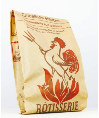 Sac poulet rôti kraft brun 18 + 13 x 34 cm - par 100Sac poulet rôti kraft brun 18 + 13 x 34 cm - par 100