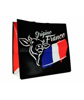 Sac réutilisable polypropylène tissé "Taureau" 34,5 x 8,5 + 8,5 x 37,5 cm - par 100