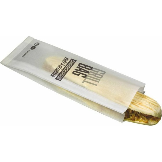 Sac sandwich grill bag papier cuisson 10,5 + 4 x 32 cm - par 600
