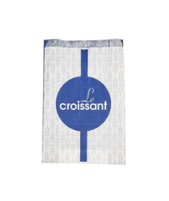 Sachet croissants kraft bleu série AURIOS 18 x 8 x 27 cm (n°105) - par 1000