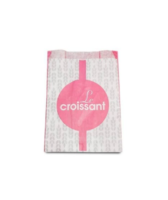 Sachet croissants kraft rose série AURIOS 14 x 7 x 20 cm (n°103) - par 1000