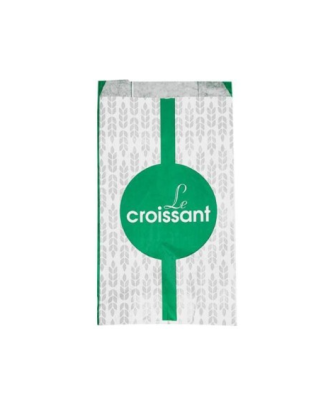 Sachet croissants kraft vert série AURIOS 14 x 7 x 25 cm (n°104) - par 1000