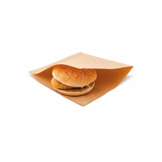 Sachet kraft brun ouvert 2 côtés 18 x 18,5 cm - par 100