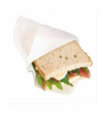 Sachet kraft ouvert sur 2 côtés blanc 18 x 18,5 cm - par 100