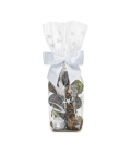 Sachet Natureflex écorné fond carton biodégradable "Galaxy White" 10 x 22 cm - par 100