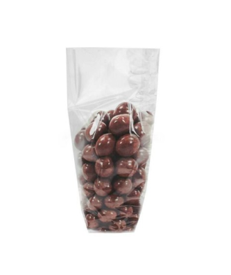 Sachet plastique écorné fond carton 12 x 27,5 cm - par 100