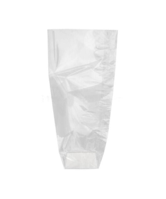 Sachet plastique écorné fond carton 14 x 30,5 cm - par 100
