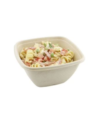 Saladier carré pulpe de canne 500 ml - par 50