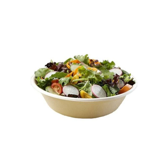 Saladier rond biodégradable en pulpe 1000 ml - par 75