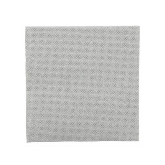 Serviette cocktail double point ouate grise 20 x 20 cm - par 100