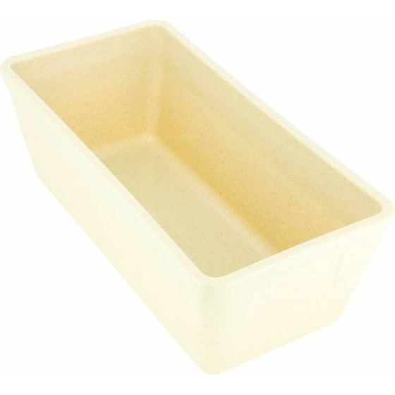 Terrine rectangulaire plastique beige 250 ml - par 100