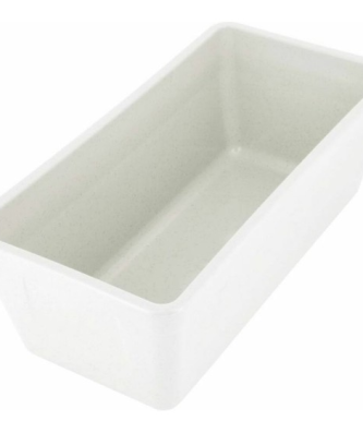 Terrine rectangulaire plastique blanc 250 ml - par 100