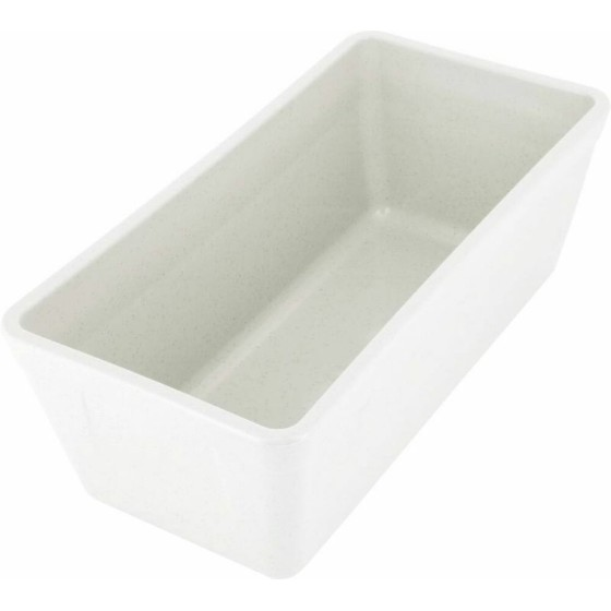 Terrine rectangulaire plastique blanc 250 ml - par 100