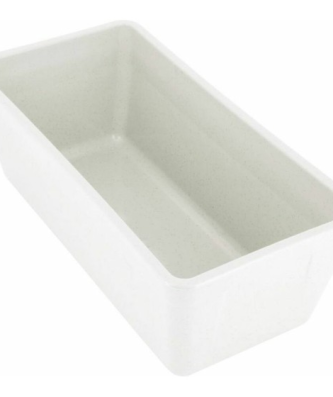 Terrine rectangulaire plastique blanc 500 ml - par 100