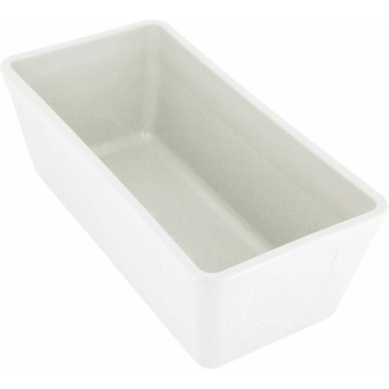 Terrine rectangulaire plastique blanc 500 ml - par 100