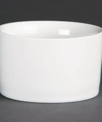 Ramequins contemporains blancs 80mm Olympia (Lot de 12)