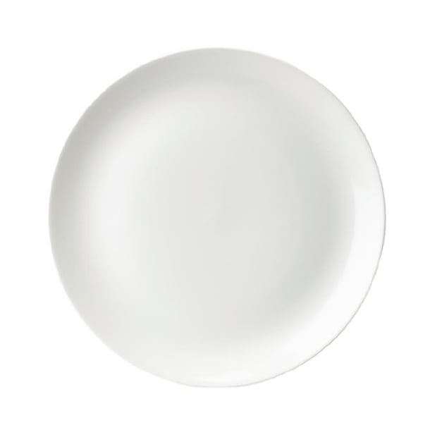 Assiettes carrées bords arrondis blanches Olympia 185mm (Lot de 12)
