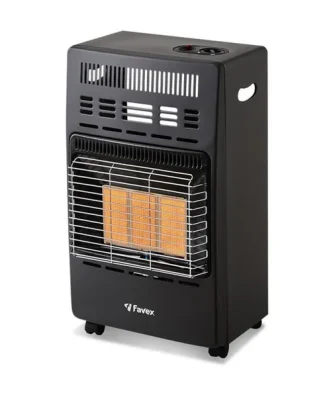 Chauffage D'appoint Infrarouge Au Gaz Butane Kern - Allumage Par Piezo - Surface De Chauffe Jusqu'a 40 M² - 3 Niveaux De Puissa Favex