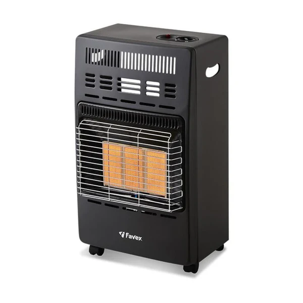 Chauffage D'appoint Infrarouge Au Gaz Butane Kern - Allumage Par Piezo - Surface De Chauffe Jusqu'a 40 M² - 3 Niveaux De Puissa Favex