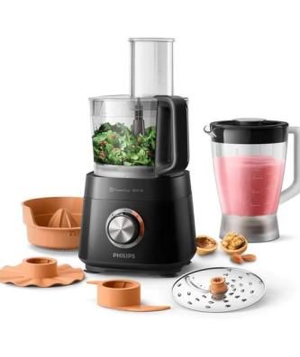 Hr7510/10 Robot Compact Viva Collection - 800w, Avec Blender 1l Et Presse-agrume Philips