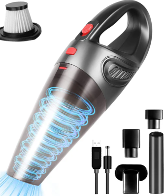 Aspirateur de table sans fil rechargeable 8500PA rouge noir Vendos85